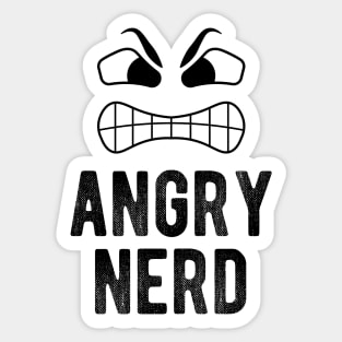 Angry Nerd not Angry Birds Sticker